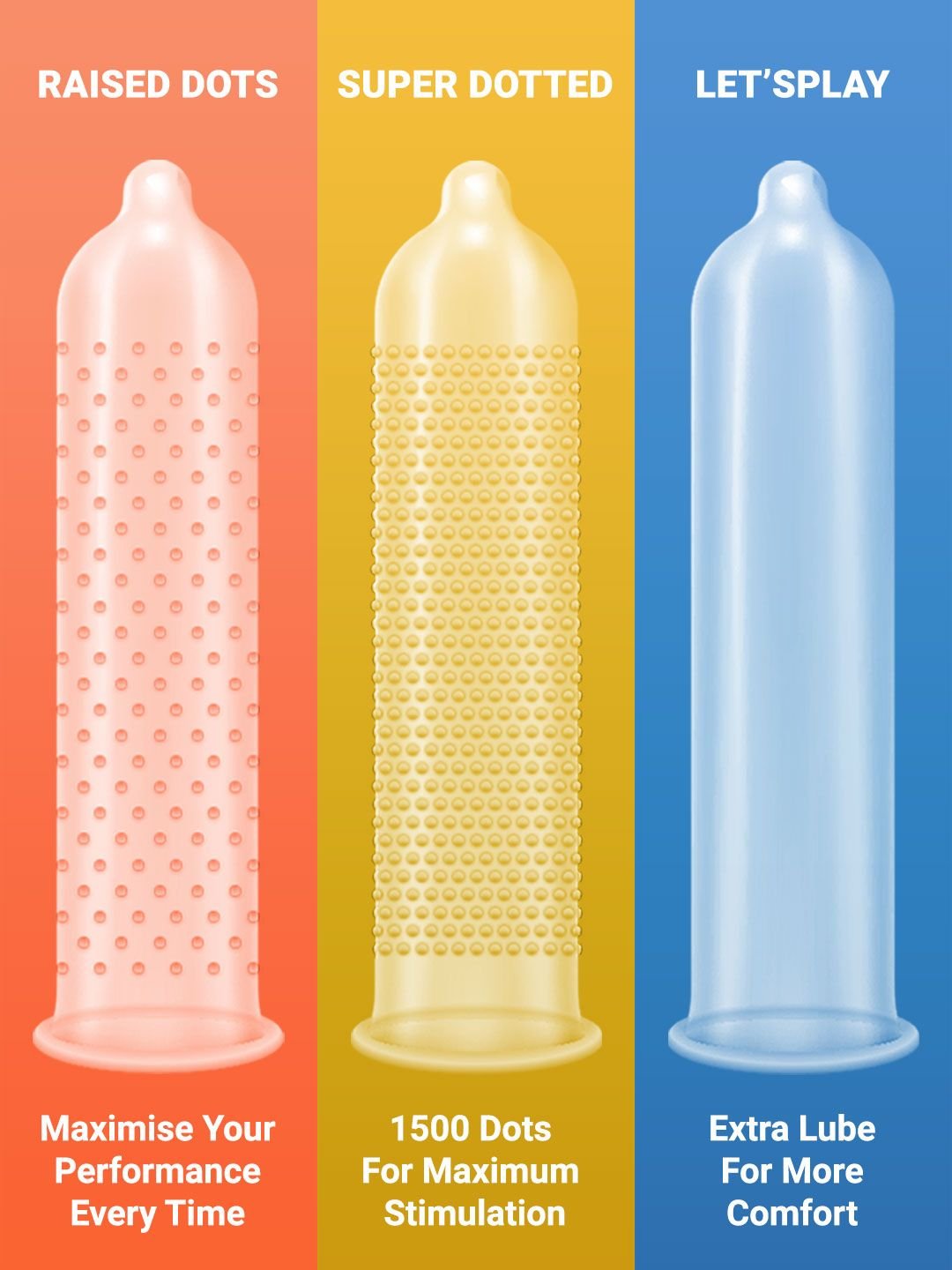 noTTy Boy Set of 8 Honeymoon Pack Combo Condom - 10 Pcs Each - Image 2