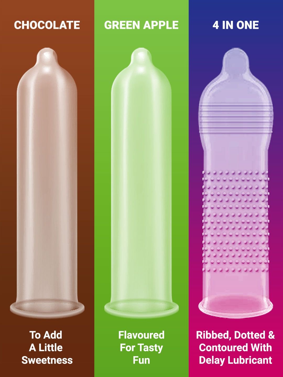 noTTy Boy noTTy Boy Set of 12 Assorted Family Pack Condoms - 10pcs Each - Image 4