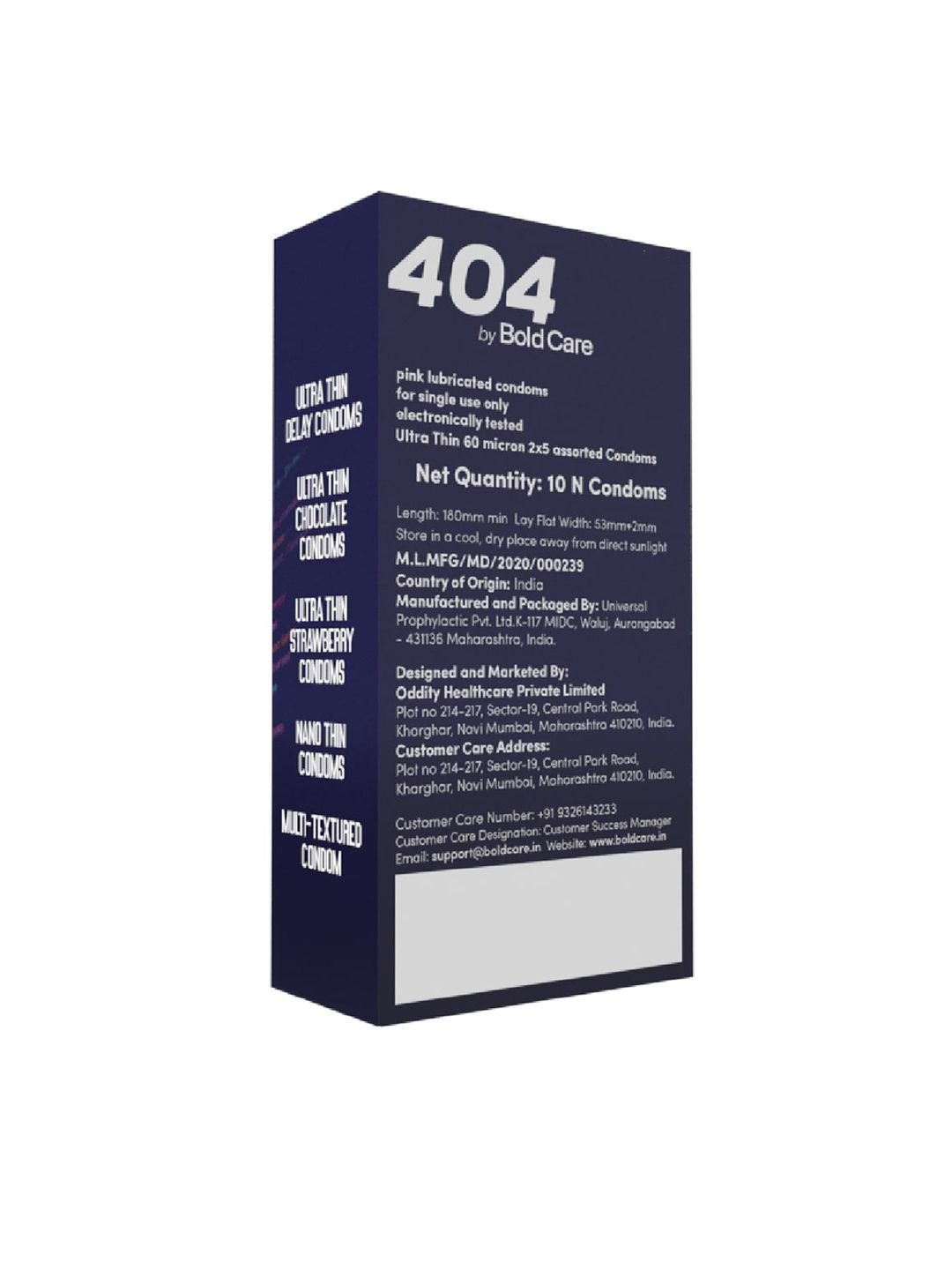Bold Care Bold Care 404 Super Ultra Thin Variety Condoms - 10 Pcs - Image 3