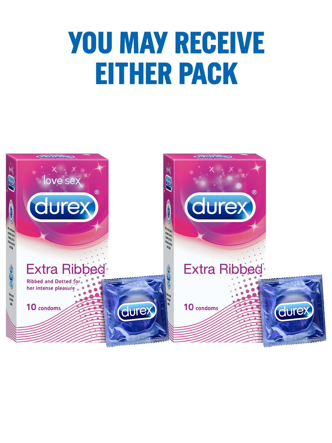 Durex Durex Pack of 10 Extra Ribbed Condoms - Image 9