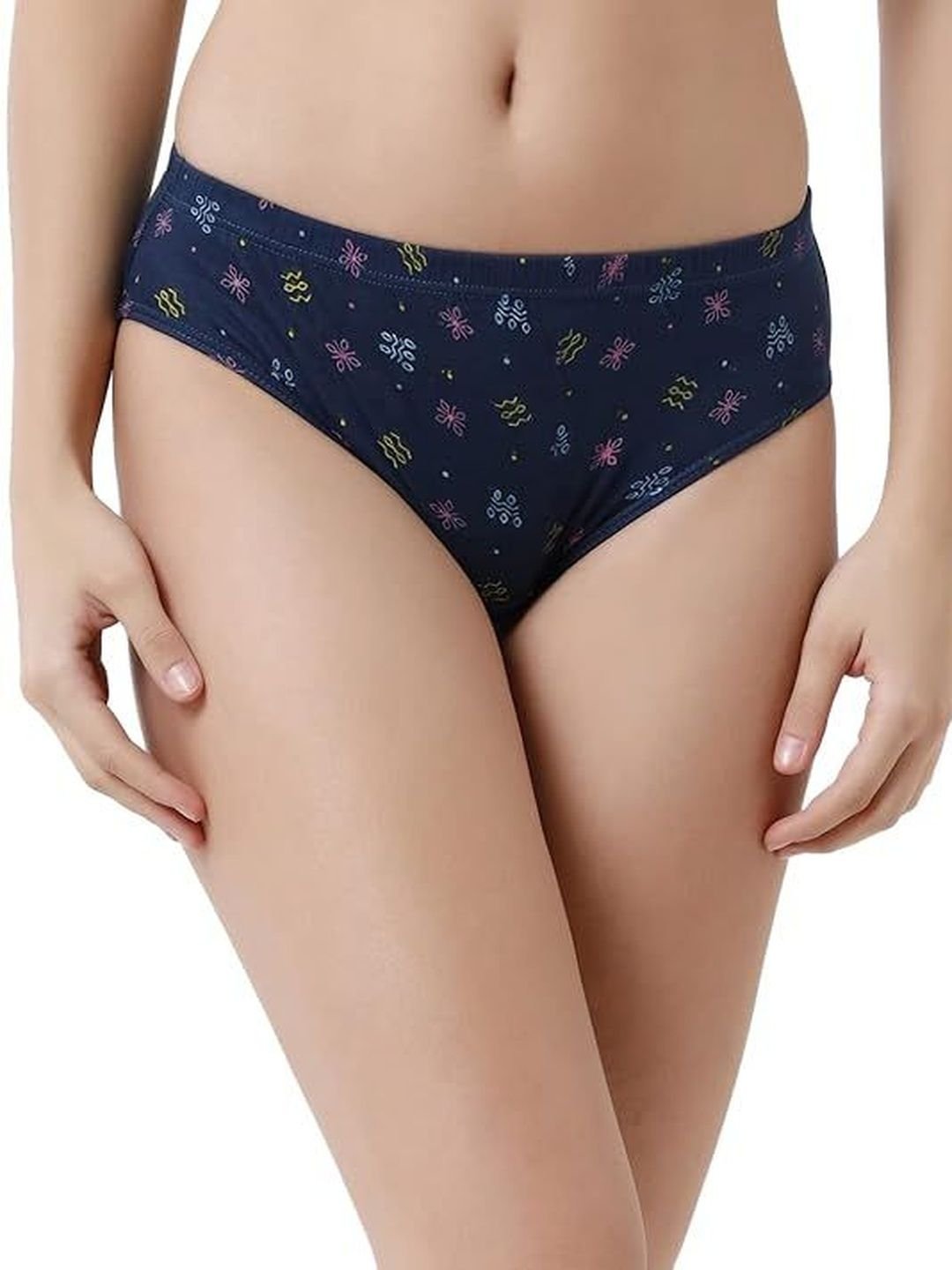 JON Women Pack of 6 Printed Assorted Cotton Bikini - Image 4