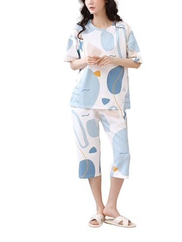 Lunza Women’s Cotton Pajama Set with Top & Pants|| Korean Night Suit|| Lightweight Printed Set || Soft & Comfy Sleepwear for Girls & Women - Image 10