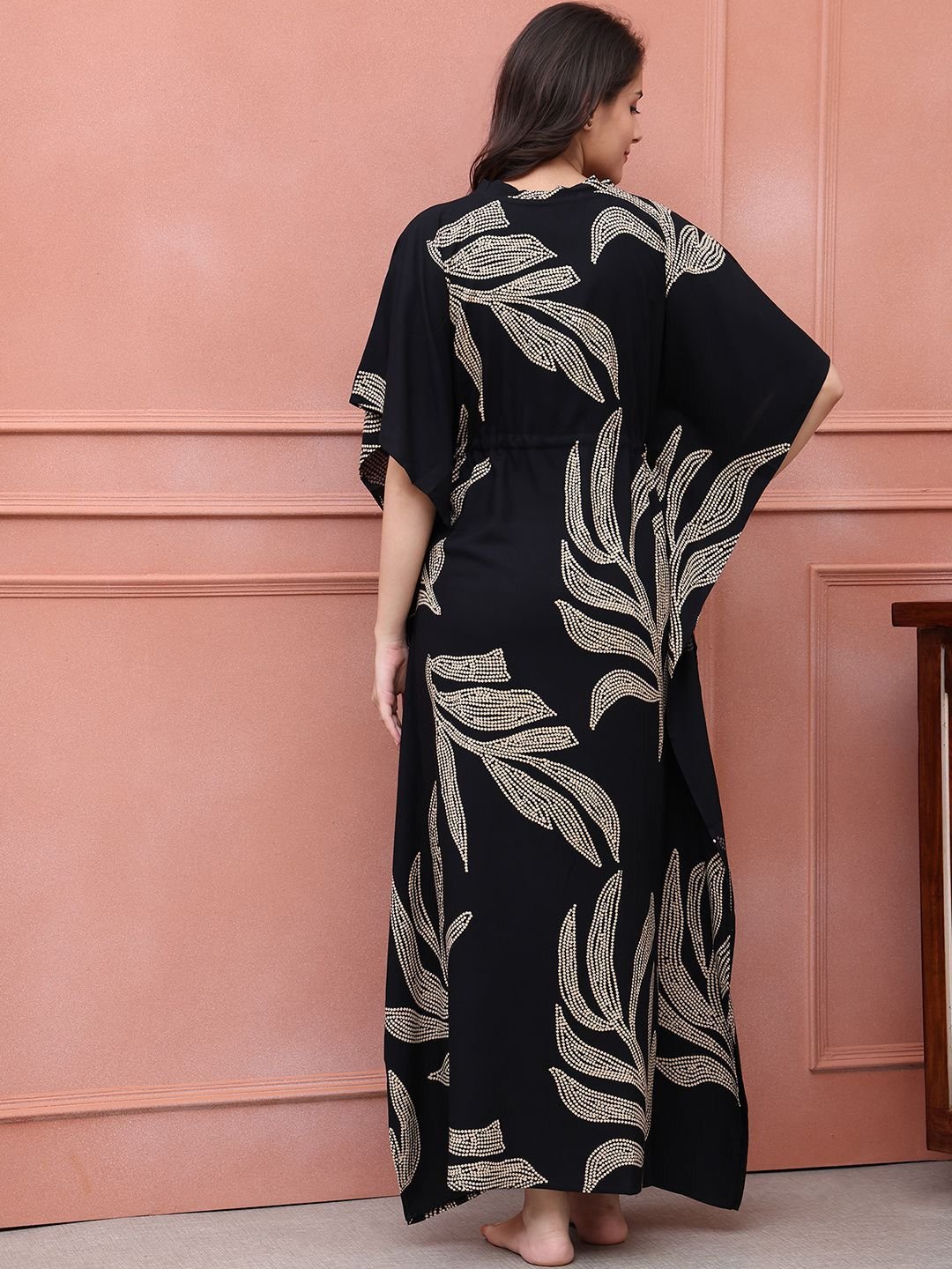 Printed Maxi Kaftan Nightdress - Image 5