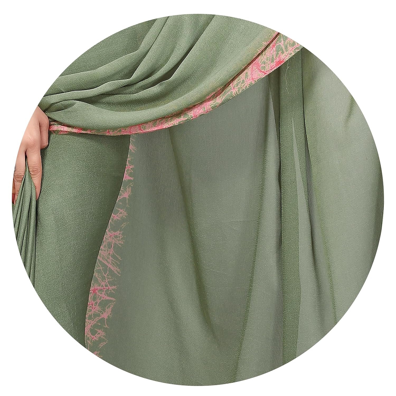 MIRCHI FASHION Women Saree Abstract Print Chiffon | Breathable Lightweight Casual Sari for Regular Use and Office with Unstitched Blouse (Available in 25 Colors) - Image 5