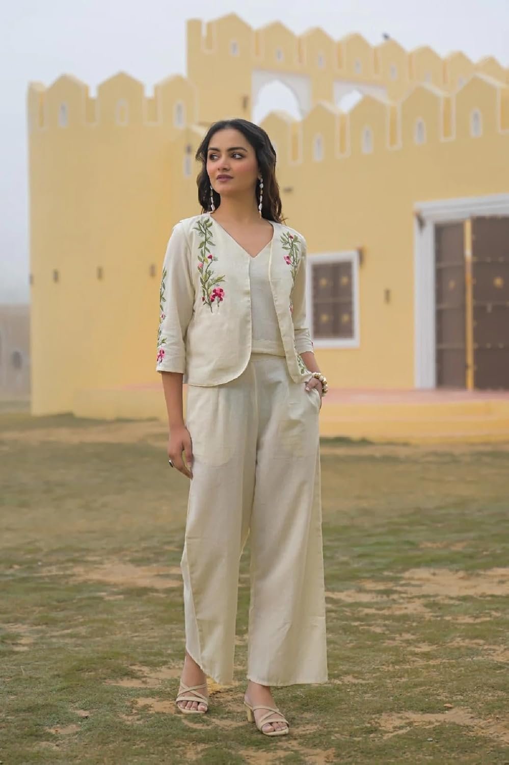 FABNEX Kurta Set for Women | Stylish Cotton Printed Kurti Pant Set | Indo-Western Casual & Festive Co-ord Set for Women (K-234-35) - Image 3