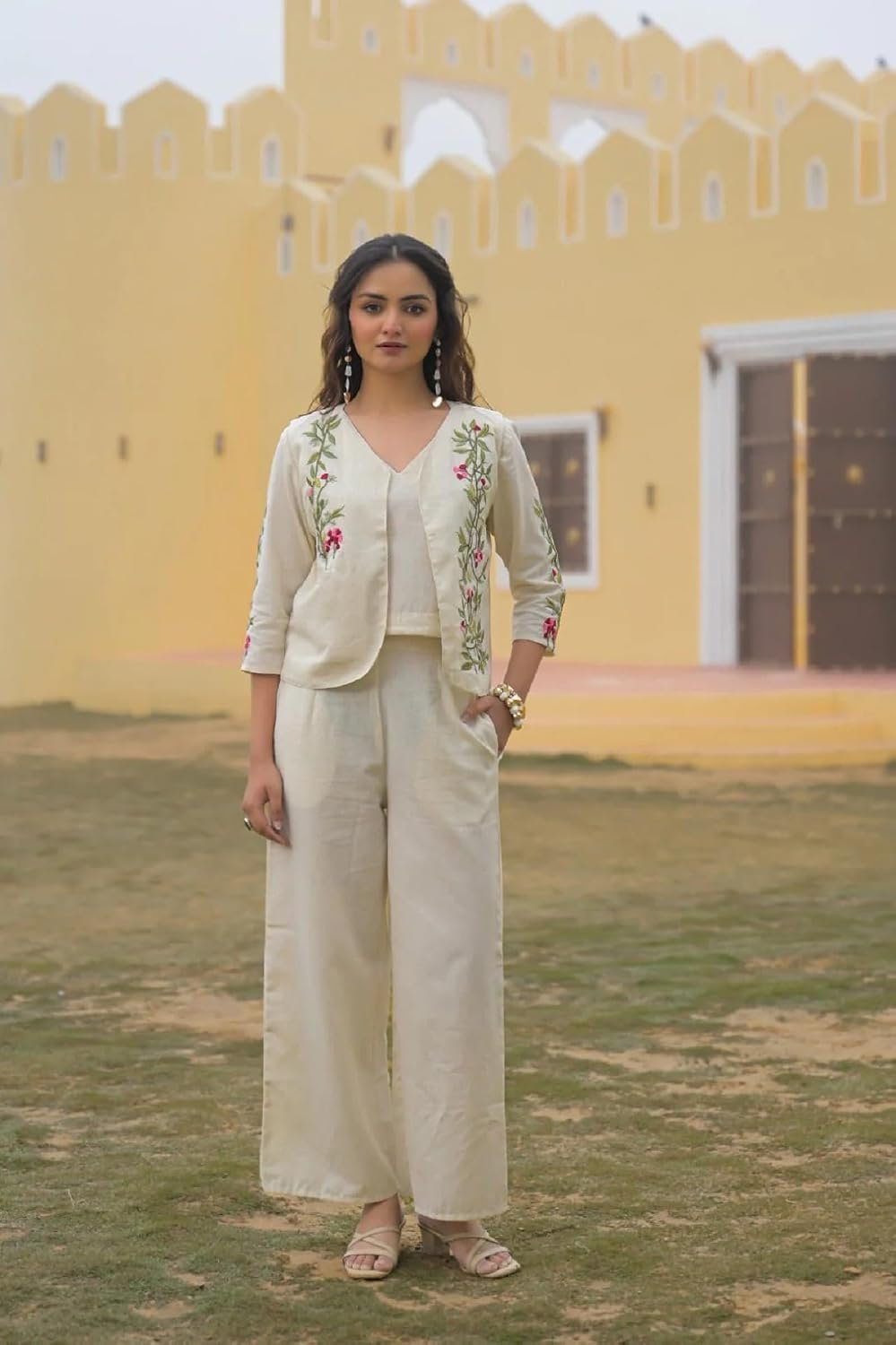FABNEX Kurta Set for Women | Stylish Cotton Printed Kurti Pant Set | Indo-Western Casual & Festive Co-ord Set for Women (K-234-35) - Image 5