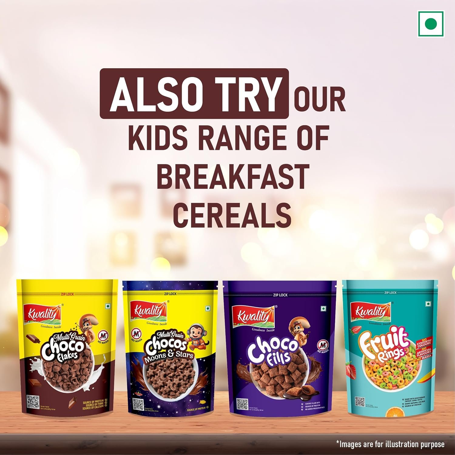 Kwality Choco Flakes 1.2 Kg | Crispy, Wholesome Cereal Made with Whole Wheat | Zero Maida and No Preservatives | Packed with Fiber, Protein - Image 8