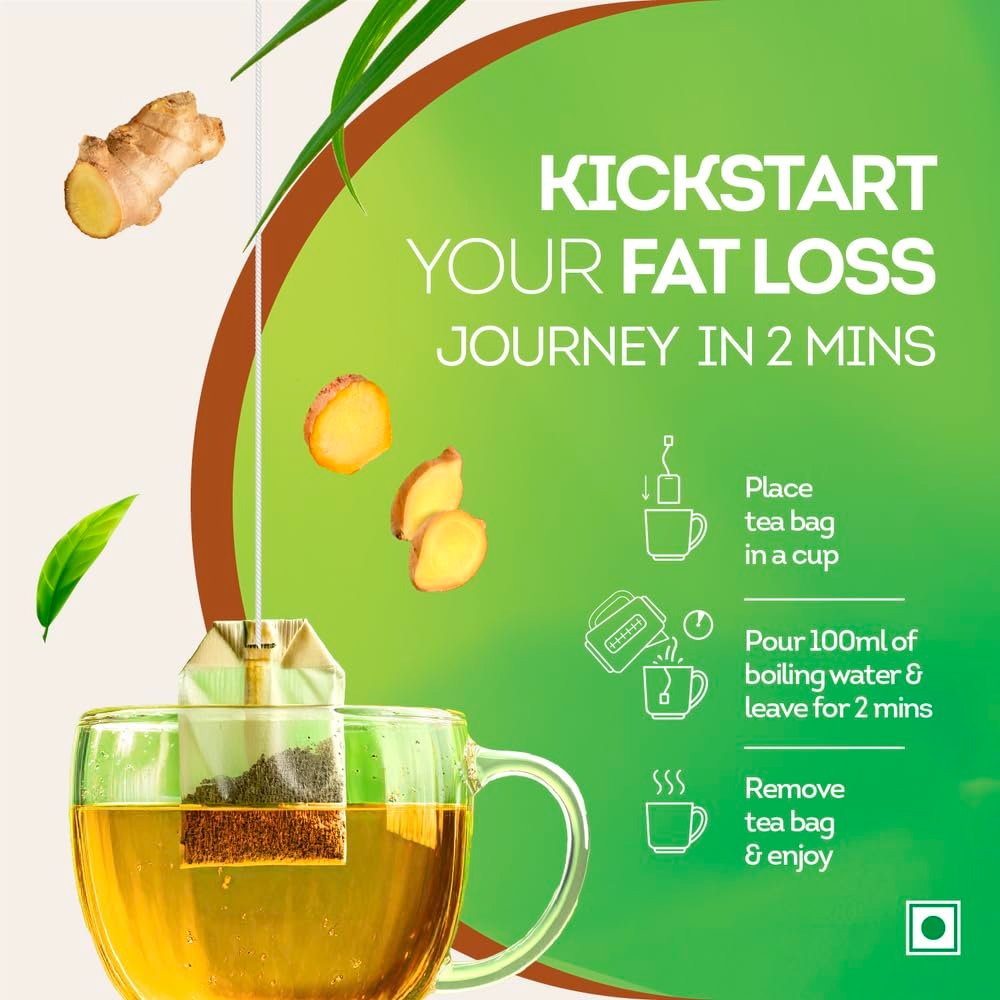 Lipton Green Tea, Lemongrass Ginger, 25 Tea Bags, for Weight Loss, with Catechins to Boost Metabolism, Zero Added Sugar, All Natural Ingredients - Image 6