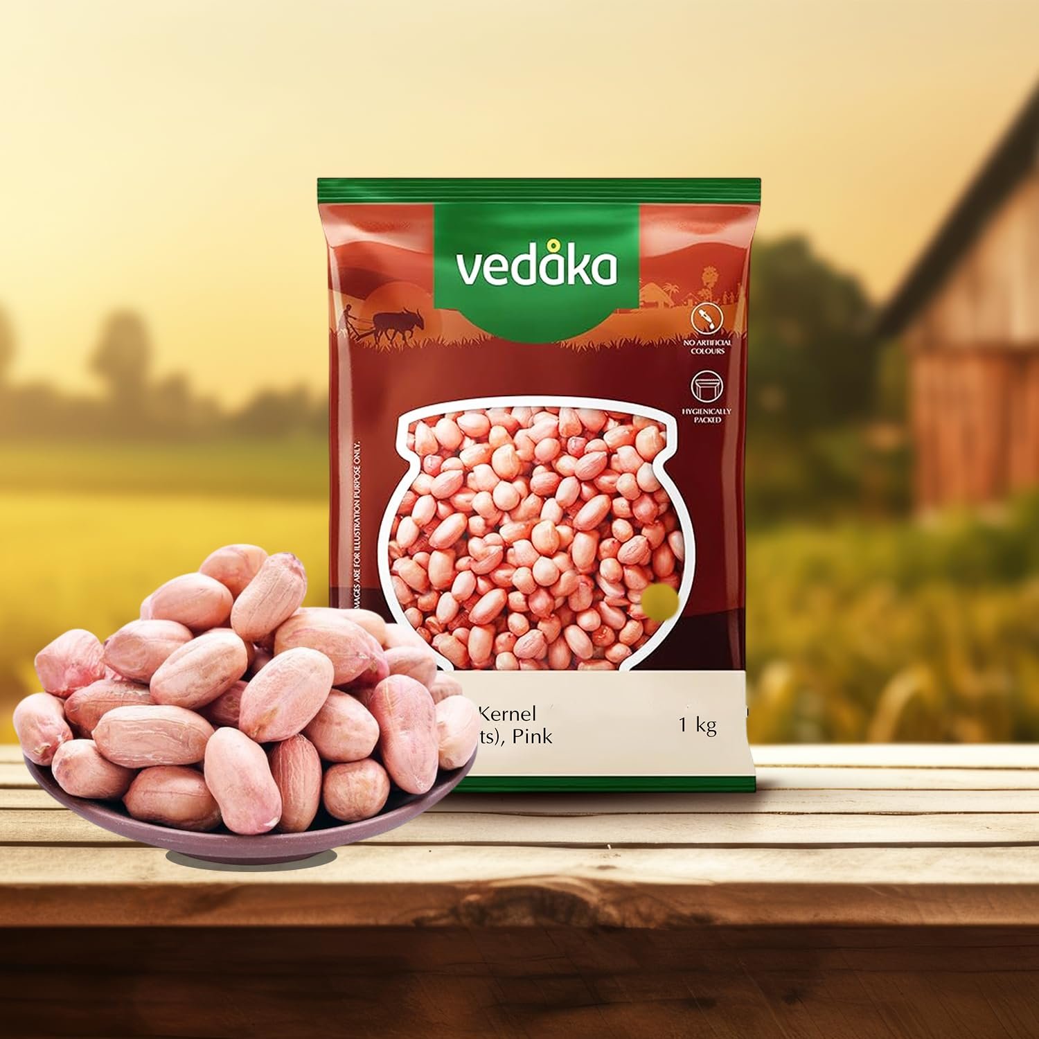 Amazon Brand - Vedaka Raw Peanuts | 1 Kg | Groundnut Kernel | Moongfali | Rich Source of Protein & Fiber | No Artificial Colours & No Preservatives - Image 5
