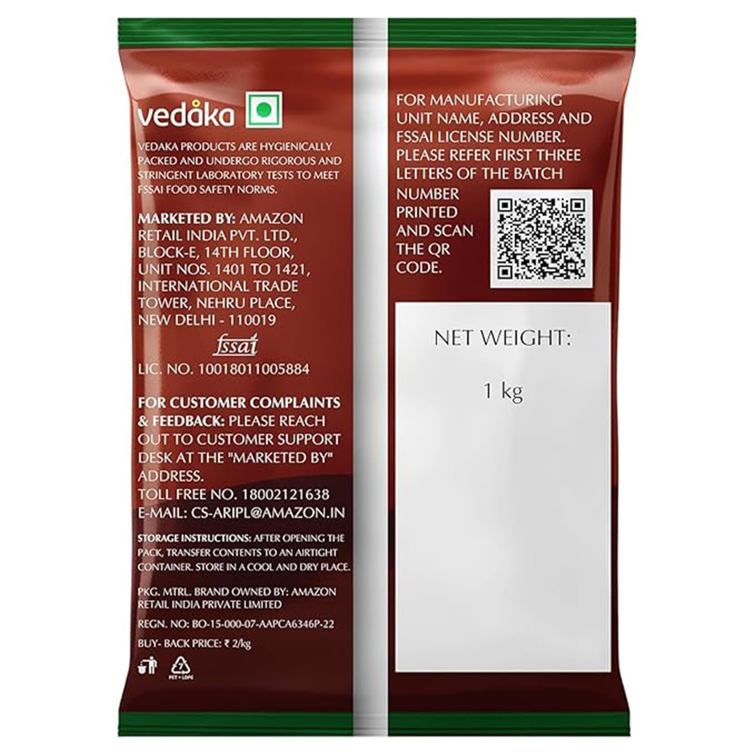 Amazon Brand - Vedaka Raw Peanuts | 1 Kg | Groundnut Kernel | Moongfali | Rich Source of Protein & Fiber | No Artificial Colours & No Preservatives - Image 6