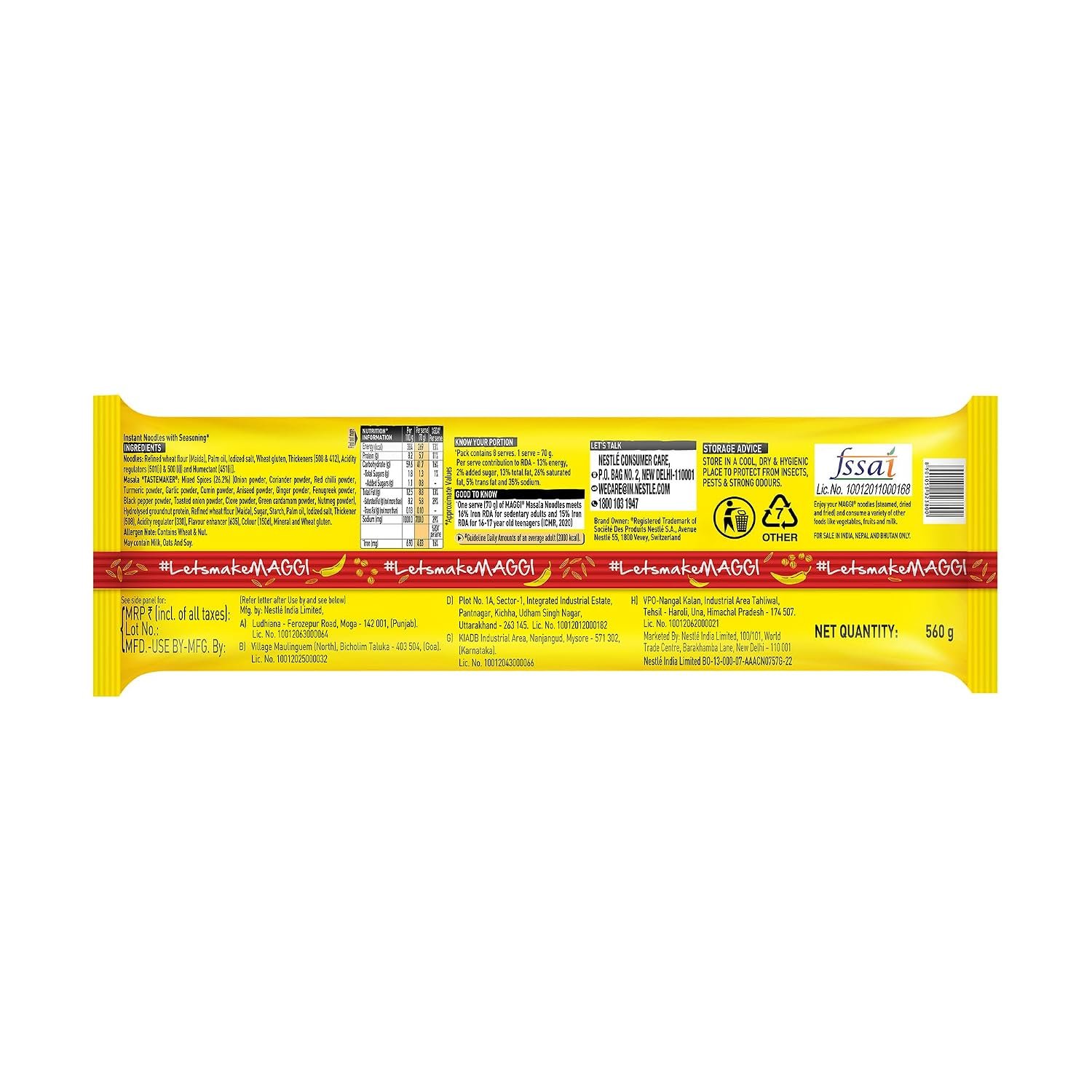 MAGGI 2-Minute Instant Noodles 560g/600g (weight may vary) | Your favourite masala noodles with goodness of iron; Made with choicest quality spice - Image 6