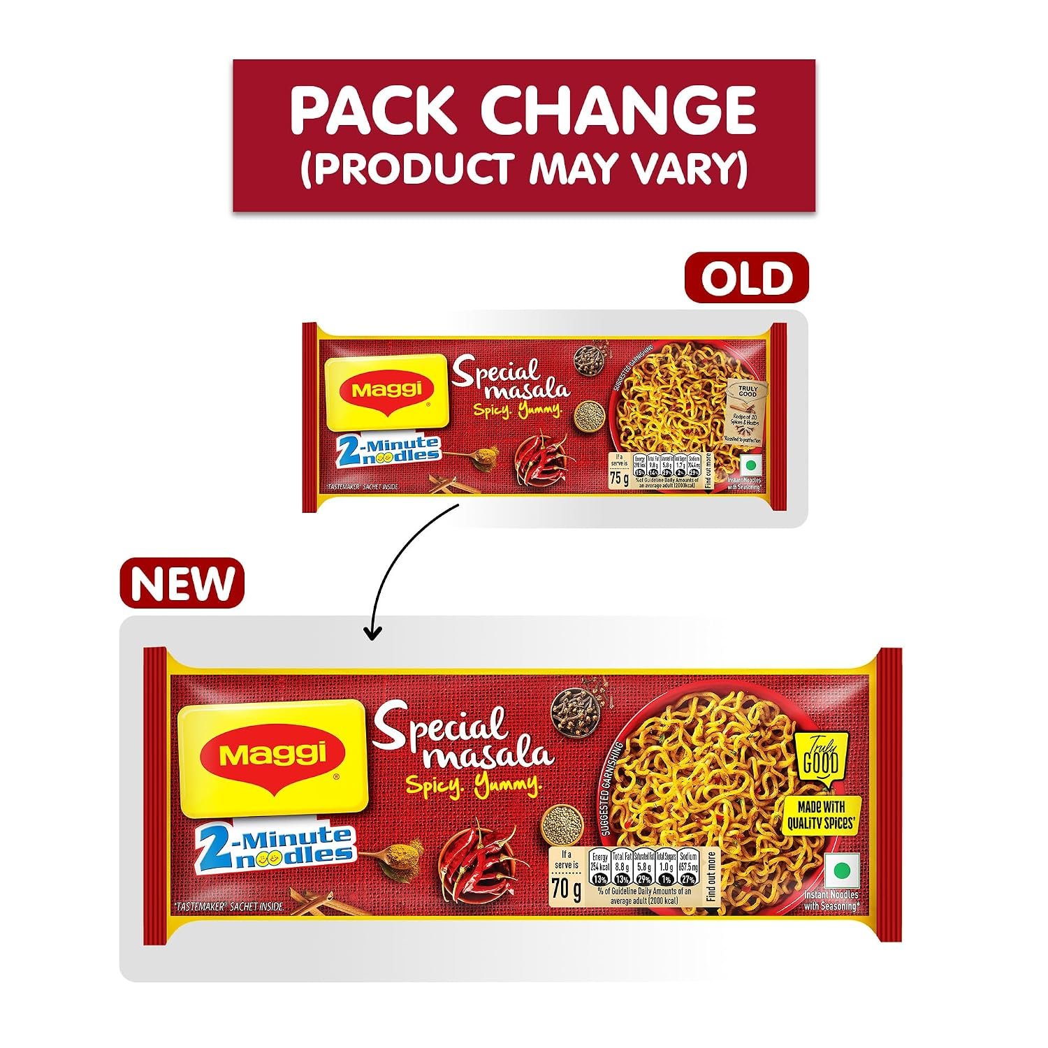MAGGI 2-Minute Special Masala Instant Noodles,280g/300g (Weight May Vary) | Classic special masala flavour instant noodles in a bigger multi-serve pouch, ready in 2 minutes - Image 4